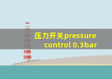 压力开关pressure control 0.3bar